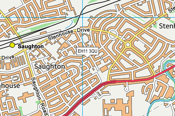 EH11 3QU map - OS VectorMap District (Ordnance Survey) EH11 3QU map - OS VectorMap District (Ordnance Survey)