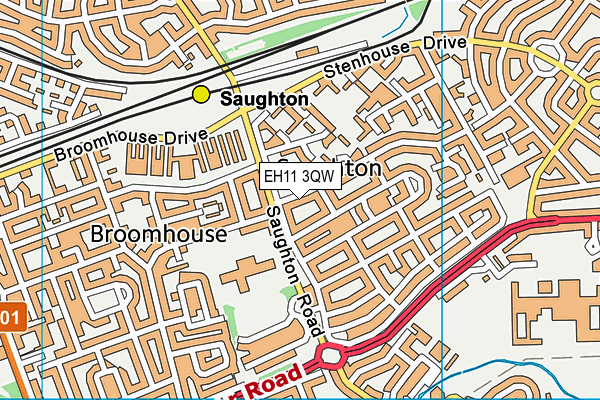 EH11 3QW map - OS VectorMap District (Ordnance Survey) EH11 3QW map - OS VectorMap District (Ordnance Survey)