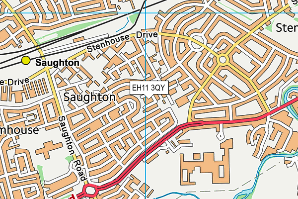 EH11 3QY map - OS VectorMap District (Ordnance Survey) EH11 3QY map - OS VectorMap District (Ordnance Survey)