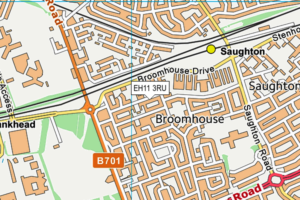 EH11 3RU map - OS VectorMap District (Ordnance Survey) EH11 3RU map - OS VectorMap District (Ordnance Survey)