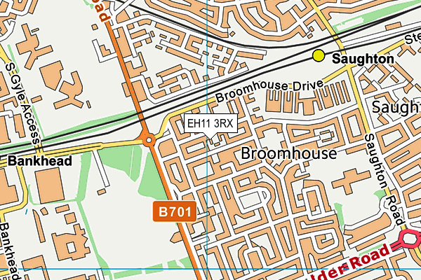 EH11 3RX map - OS VectorMap District (Ordnance Survey) EH11 3RX map - OS VectorMap District (Ordnance Survey)