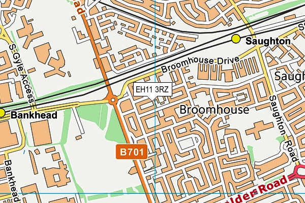 EH11 3RZ map - OS VectorMap District (Ordnance Survey) EH11 3RZ map - OS VectorMap District (Ordnance Survey)