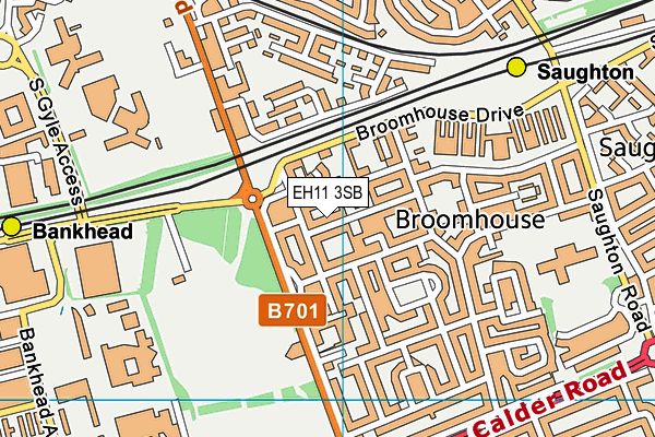 EH11 3SB map - OS VectorMap District (Ordnance Survey) EH11 3SB map - OS VectorMap District (Ordnance Survey)