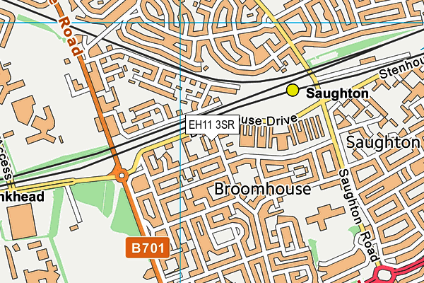 EH11 3SR map - OS VectorMap District (Ordnance Survey) EH11 3SR map - OS VectorMap District (Ordnance Survey)