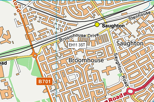 EH11 3ST map - OS VectorMap District (Ordnance Survey) EH11 3ST map - OS VectorMap District (Ordnance Survey)