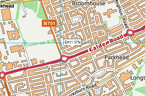 EH11 3TN map - OS VectorMap District (Ordnance Survey) EH11 3TN map - OS VectorMap District (Ordnance Survey)