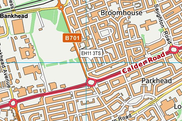 EH11 3TS map - OS VectorMap District (Ordnance Survey)