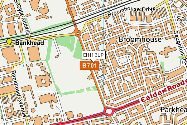 EH11 3UP map - OS VectorMap District (Ordnance Survey)