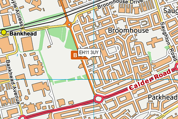 EH11 3UY map - OS VectorMap District (Ordnance Survey)