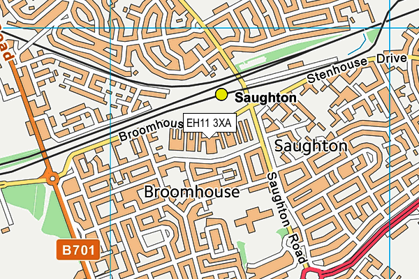 EH11 3XA map - OS VectorMap District (Ordnance Survey) EH11 3XA map - OS VectorMap District (Ordnance Survey)