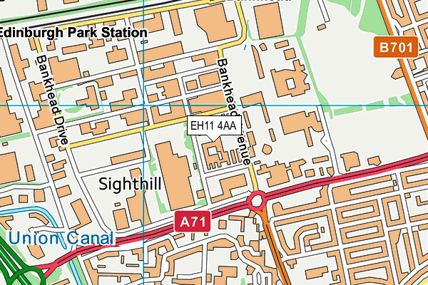 EH11 4AA map - OS VectorMap District (Ordnance Survey) EH11 4AA map - OS VectorMap District (Ordnance Survey)