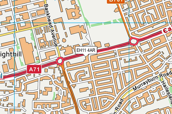 EH11 4AR map - OS VectorMap District (Ordnance Survey) EH11 4AR map - OS VectorMap District (Ordnance Survey)
