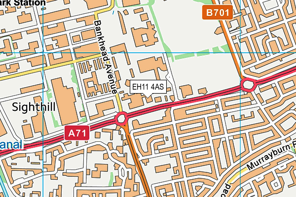 EH11 4AS map - OS VectorMap District (Ordnance Survey) EH11 4AS map - OS VectorMap District (Ordnance Survey)