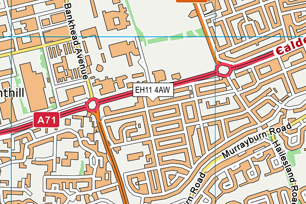 EH11 4AW map - OS VectorMap District (Ordnance Survey) EH11 4AW map - OS VectorMap District (Ordnance Survey)
