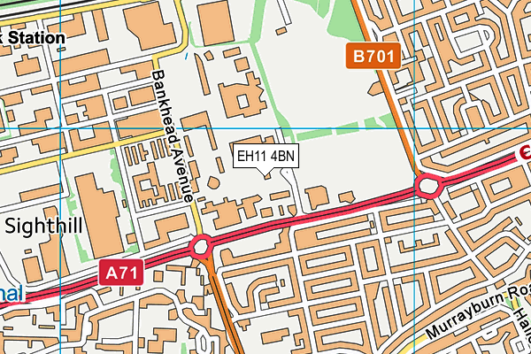 EH11 4BN map - OS VectorMap District (Ordnance Survey) EH11 4BN map - OS VectorMap District (Ordnance Survey)