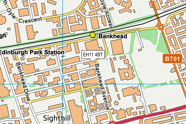EH11 4BT map - OS VectorMap District (Ordnance Survey) EH11 4BT map - OS VectorMap District (Ordnance Survey)