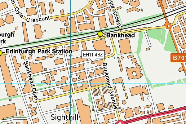 EH11 4BZ map - OS VectorMap District (Ordnance Survey) EH11 4BZ map - OS VectorMap District (Ordnance Survey)