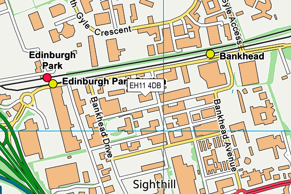 EH11 4DB map - OS VectorMap District (Ordnance Survey) EH11 4DB map - OS VectorMap District (Ordnance Survey)