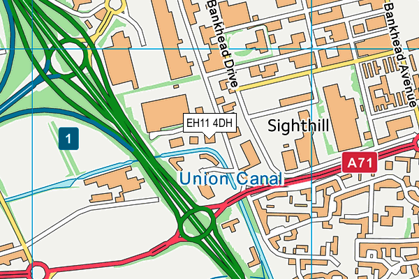 EH11 4DH map - OS VectorMap District (Ordnance Survey) EH11 4DH map - OS VectorMap District (Ordnance Survey)