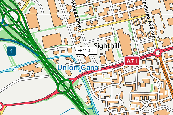 EH11 4DL map - OS VectorMap District (Ordnance Survey) EH11 4DL map - OS VectorMap District (Ordnance Survey)