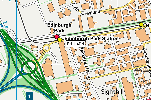 EH11 4DN map - OS VectorMap District (Ordnance Survey) EH11 4DN map - OS VectorMap District (Ordnance Survey)