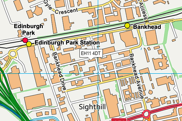 EH11 4DT map - OS VectorMap District (Ordnance Survey) EH11 4DT map - OS VectorMap District (Ordnance Survey)