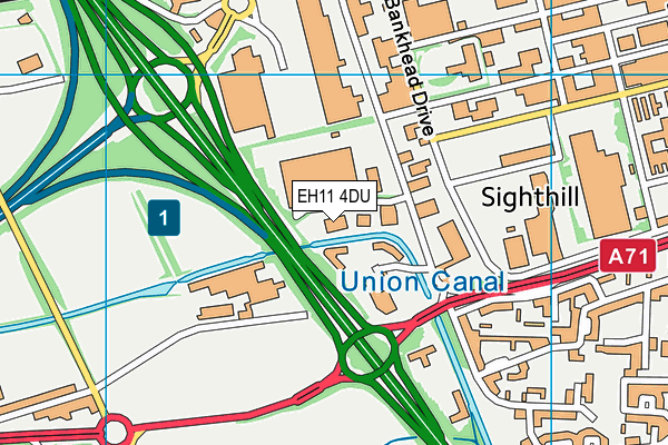 EH11 4DU map - OS VectorMap District (Ordnance Survey) EH11 4DU map - OS VectorMap District (Ordnance Survey)
