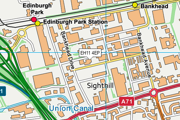 EH11 4EP map - OS VectorMap District (Ordnance Survey) EH11 4EP map - OS VectorMap District (Ordnance Survey)