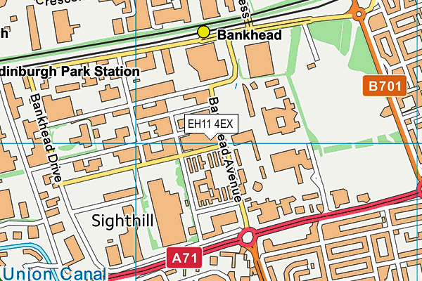 EH11 4EX map - OS VectorMap District (Ordnance Survey) EH11 4EX map - OS VectorMap District (Ordnance Survey)