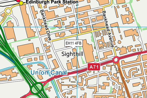 EH11 4FB map - OS VectorMap District (Ordnance Survey) EH11 4FB map - OS VectorMap District (Ordnance Survey)