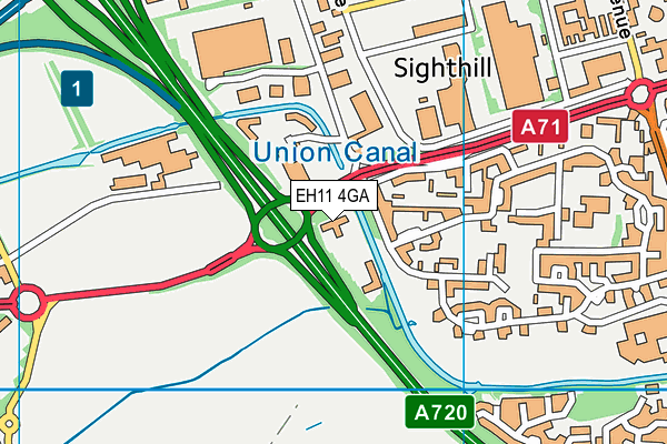 EH11 4GA map - OS VectorMap District (Ordnance Survey) EH11 4GA map - OS VectorMap District (Ordnance Survey)