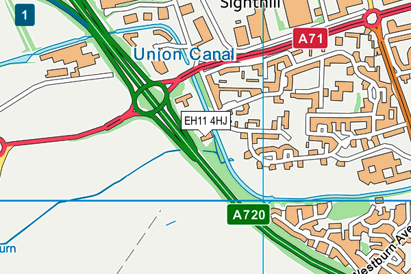 EH11 4HJ map - OS VectorMap District (Ordnance Survey) EH11 4HJ map - OS VectorMap District (Ordnance Survey)