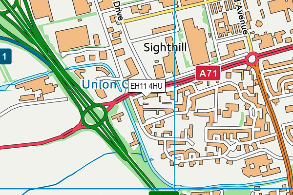 EH11 4HU map - OS VectorMap District (Ordnance Survey) EH11 4HU map - OS VectorMap District (Ordnance Survey)