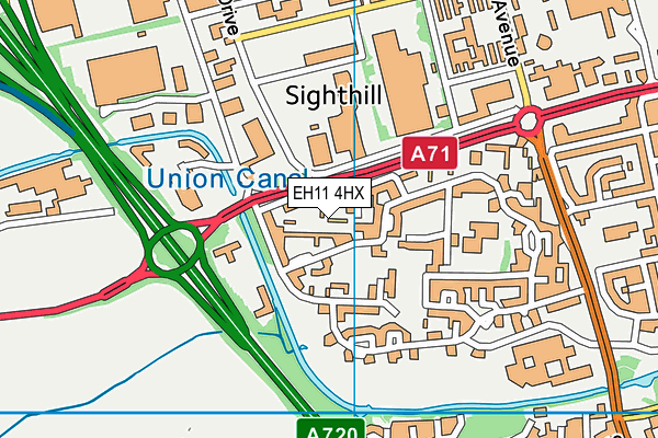 EH11 4HX map - OS VectorMap District (Ordnance Survey) EH11 4HX map - OS VectorMap District (Ordnance Survey)
