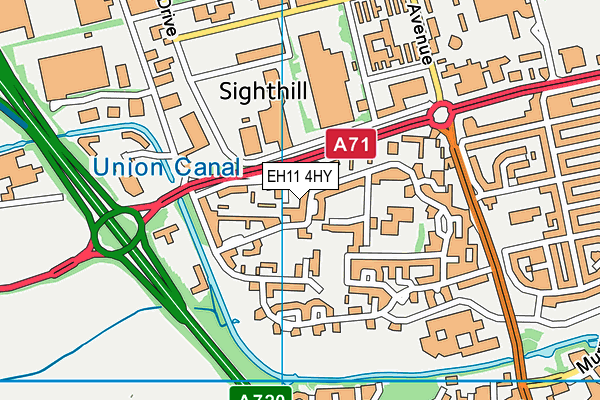 EH11 4HY map - OS VectorMap District (Ordnance Survey) EH11 4HY map - OS VectorMap District (Ordnance Survey)