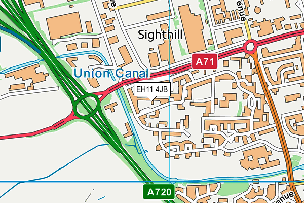 EH11 4JB map - OS VectorMap District (Ordnance Survey) EH11 4JB map - OS VectorMap District (Ordnance Survey)