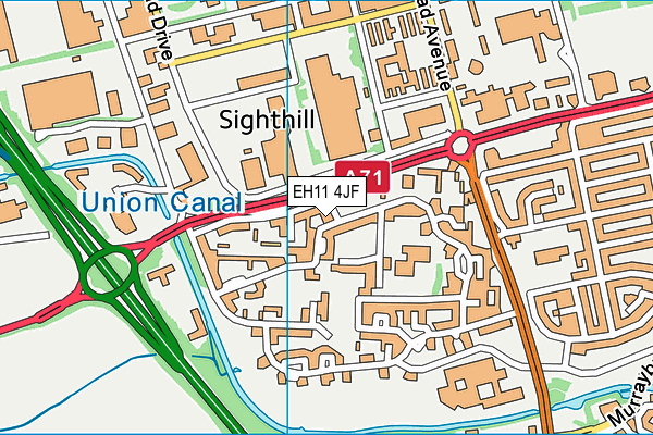EH11 4JF map - OS VectorMap District (Ordnance Survey) EH11 4JF map - OS VectorMap District (Ordnance Survey)
