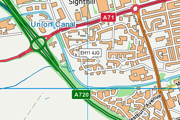 EH11 4JG map - OS VectorMap District (Ordnance Survey) EH11 4JG map - OS VectorMap District (Ordnance Survey)