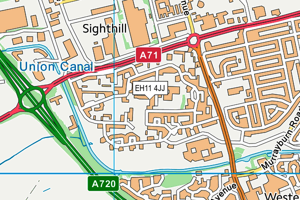 EH11 4JJ map - OS VectorMap District (Ordnance Survey) EH11 4JJ map - OS VectorMap District (Ordnance Survey)