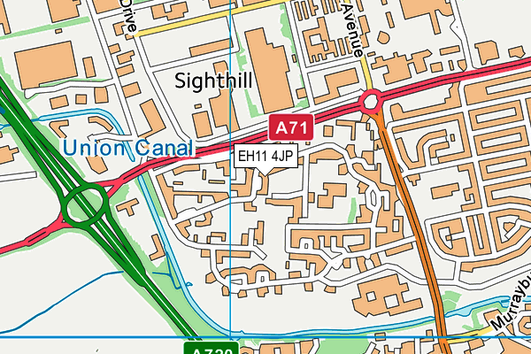 EH11 4JP map - OS VectorMap District (Ordnance Survey) EH11 4JP map - OS VectorMap District (Ordnance Survey)