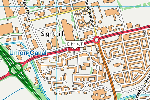 EH11 4JT map - OS VectorMap District (Ordnance Survey) EH11 4JT map - OS VectorMap District (Ordnance Survey)
