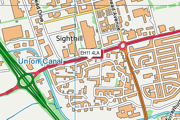 EH11 4LA map - OS VectorMap District (Ordnance Survey) EH11 4LA map - OS VectorMap District (Ordnance Survey)