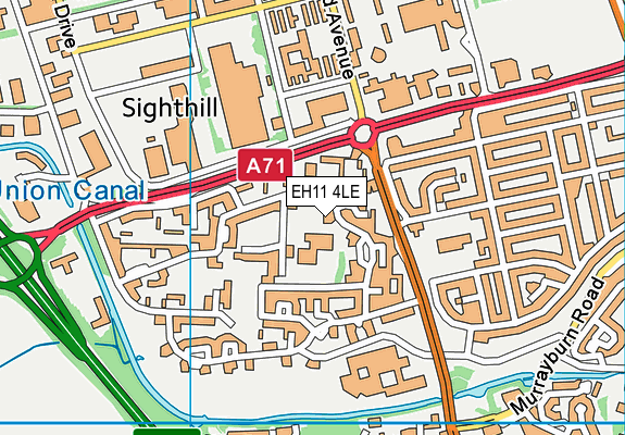 EH11 4LE map - OS VectorMap District (Ordnance Survey) EH11 4LE map - OS VectorMap District (Ordnance Survey)