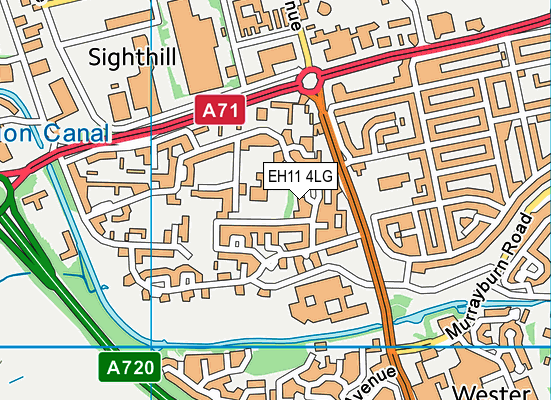EH11 4LG map - OS VectorMap District (Ordnance Survey) EH11 4LG map - OS VectorMap District (Ordnance Survey)