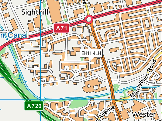 EH11 4LH map - OS VectorMap District (Ordnance Survey) EH11 4LH map - OS VectorMap District (Ordnance Survey)