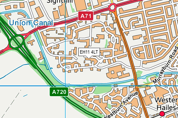EH11 4LT map - OS VectorMap District (Ordnance Survey) EH11 4LT map - OS VectorMap District (Ordnance Survey)