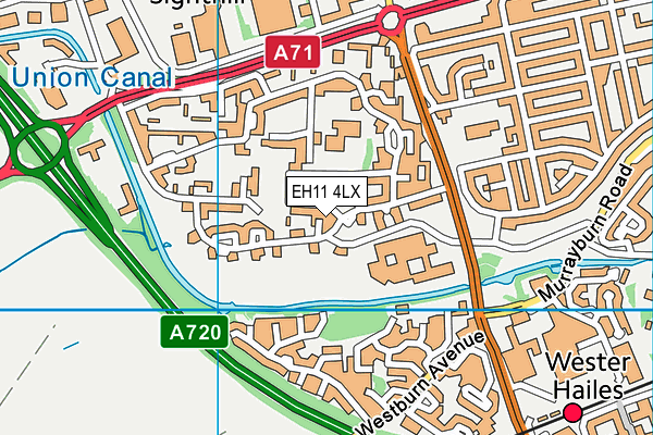 EH11 4LX map - OS VectorMap District (Ordnance Survey) EH11 4LX map - OS VectorMap District (Ordnance Survey)