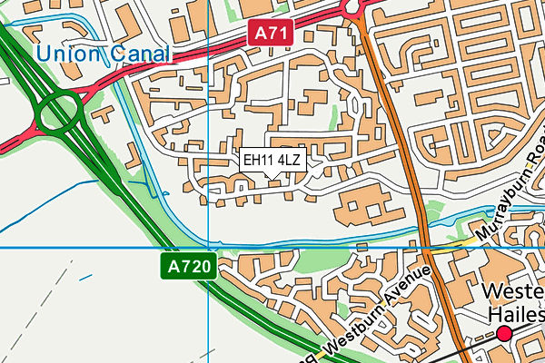 EH11 4LZ map - OS VectorMap District (Ordnance Survey) EH11 4LZ map - OS VectorMap District (Ordnance Survey)