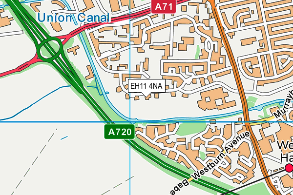 EH11 4NA map - OS VectorMap District (Ordnance Survey) EH11 4NA map - OS VectorMap District (Ordnance Survey)