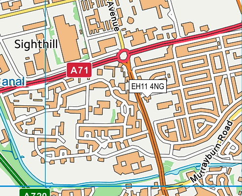 EH11 4NG map - OS VectorMap District (Ordnance Survey) EH11 4NG map - OS VectorMap District (Ordnance Survey)